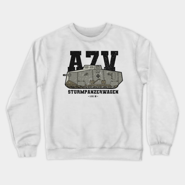 A7V Heavy Tank - WW1 Crewneck Sweatshirt by Distant War